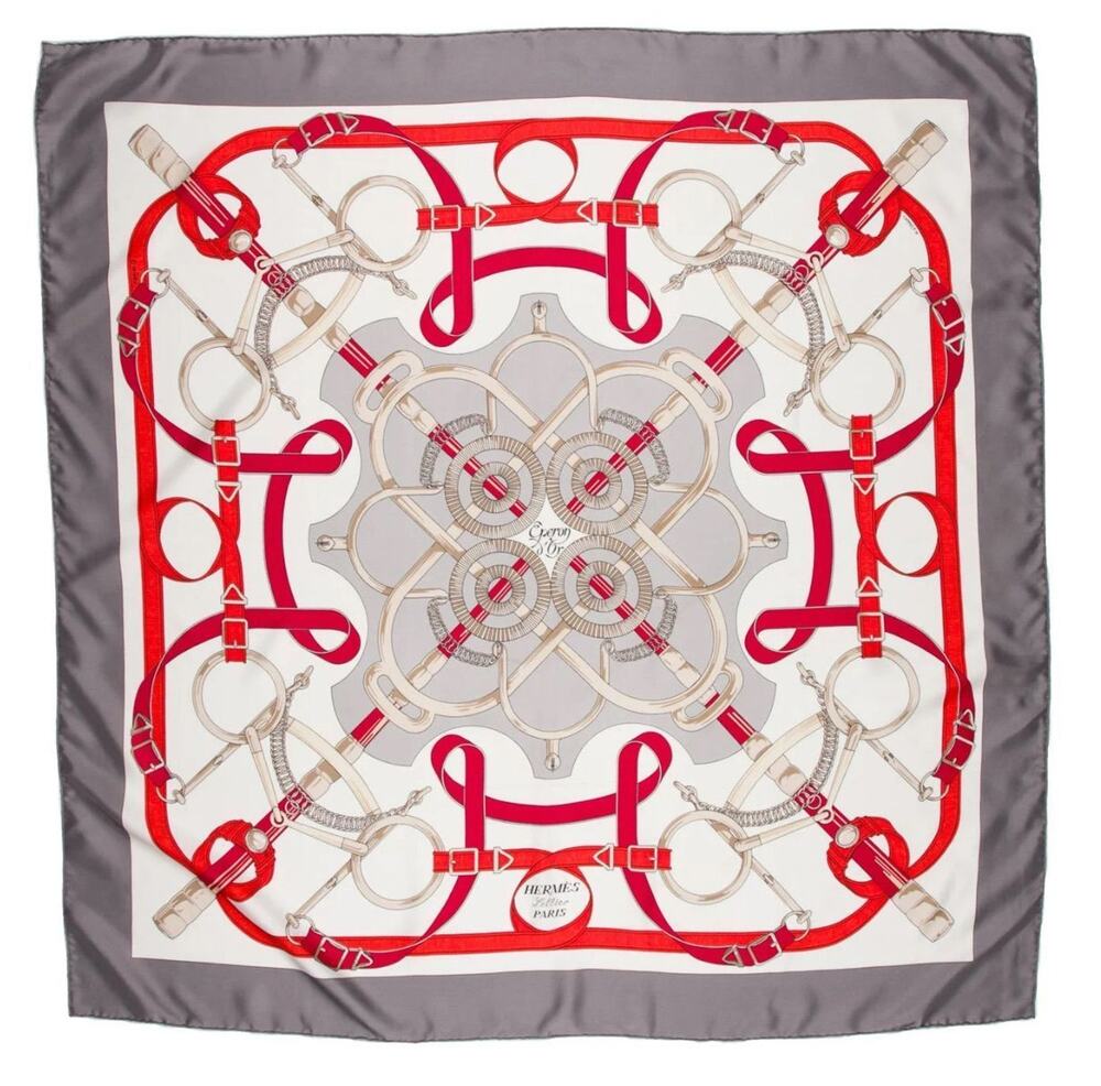 Hermes Eprom D'Or Silk Scarf
